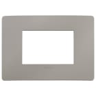 VIMAR SPA - VIW14653U.14 PLACCA PLANA UP 3M GRIGIO CEMENTO MATT