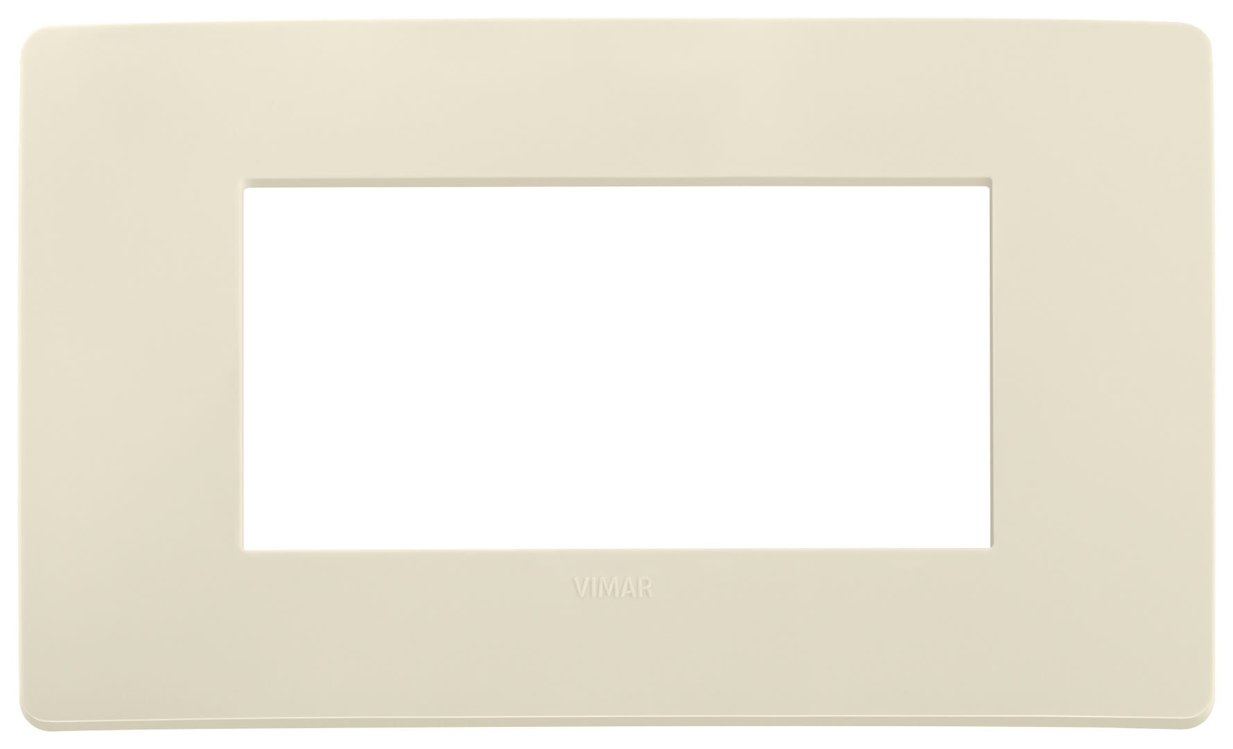 VIMAR SPA - VIW14654U.12 PLACCA PLANA UP 4M AVORIO MATT
