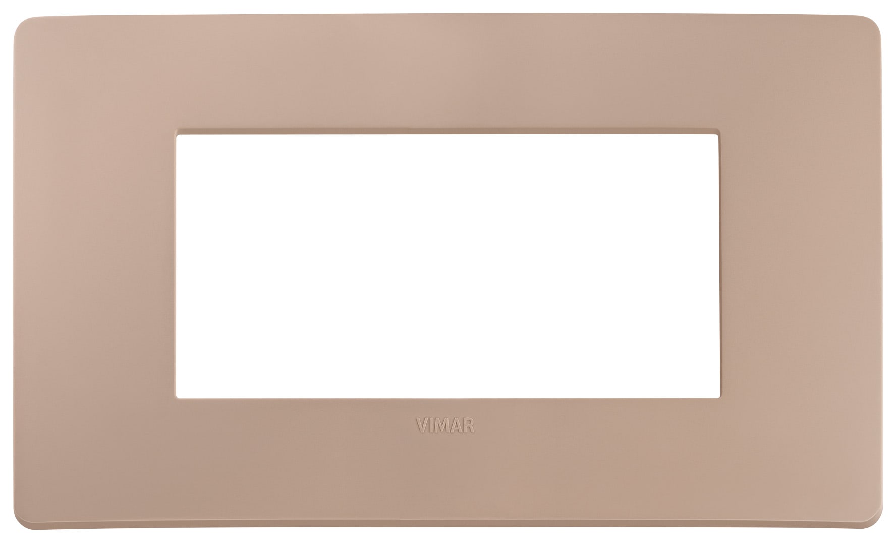 VIMAR SPA - VIW14654U.18 PLACCA PLANA UP 4M TERRACOTTA MATT