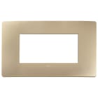 VIMAR SPA - VIW14654U.31 PLACCA PLANA UP 4M CHAMPAGNE