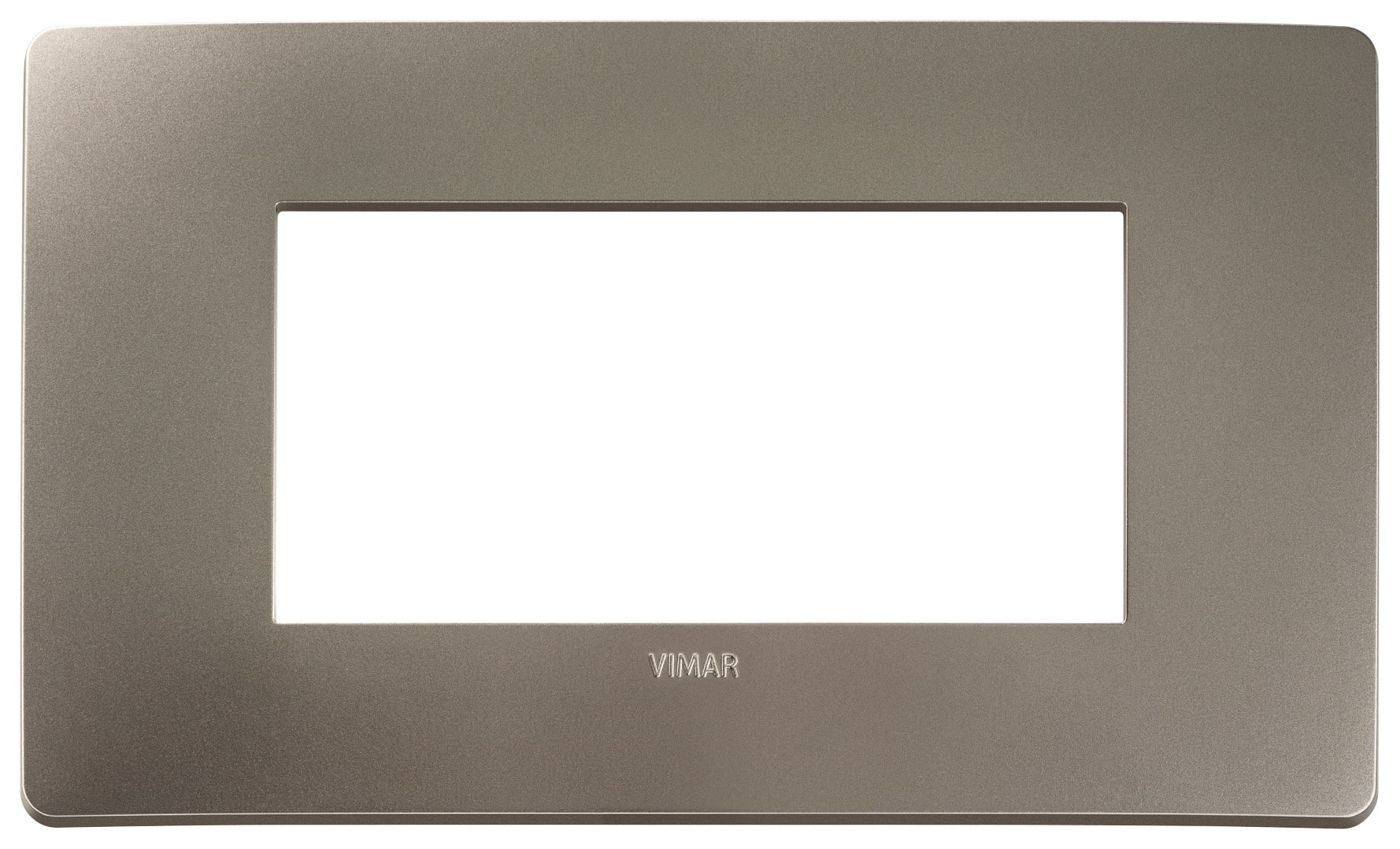 VIMAR SPA - VIW14654U.33 PLACCA PLANA UP 4M TITANIO