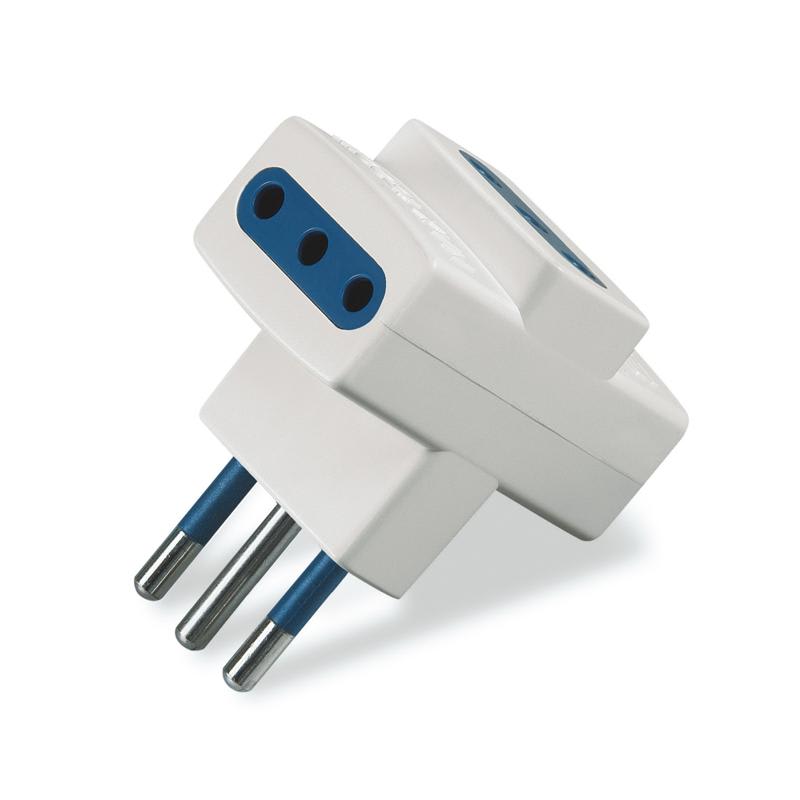 SCAME PARRE SPA - SCA146.555/3 ADATTATORE BLUELINE 3 USCITE 2P+T 10A