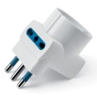 SCAME PARRE SPA - SCA146.561 ADATT.SALV.T 16A 2P+T 2XBIV+1XP30 BIANCO