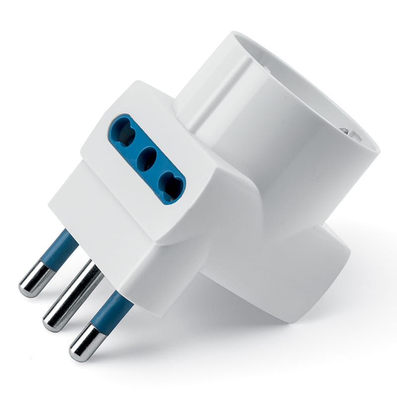 SCAME PARRE SPA - SCA146.561 ADATT.SALV.T 16A 2P+T 2XBIV+1XP30 BIANCO