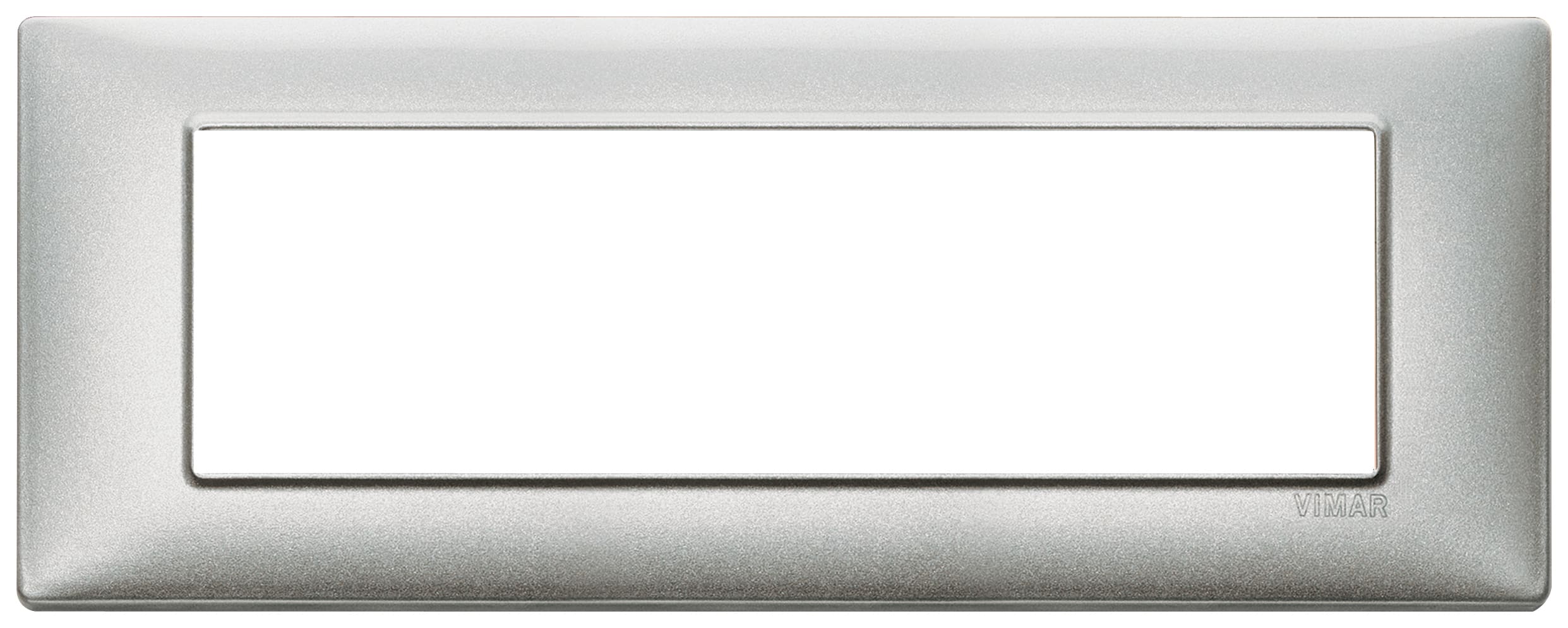 VIMAR SPA - VIW14657.27 PLACCA 7M TECNOPOLIMERO SILVER