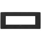 VIMAR SPA - VIW14657U.19 PLACCA PLANA UP 7M NERO MATT