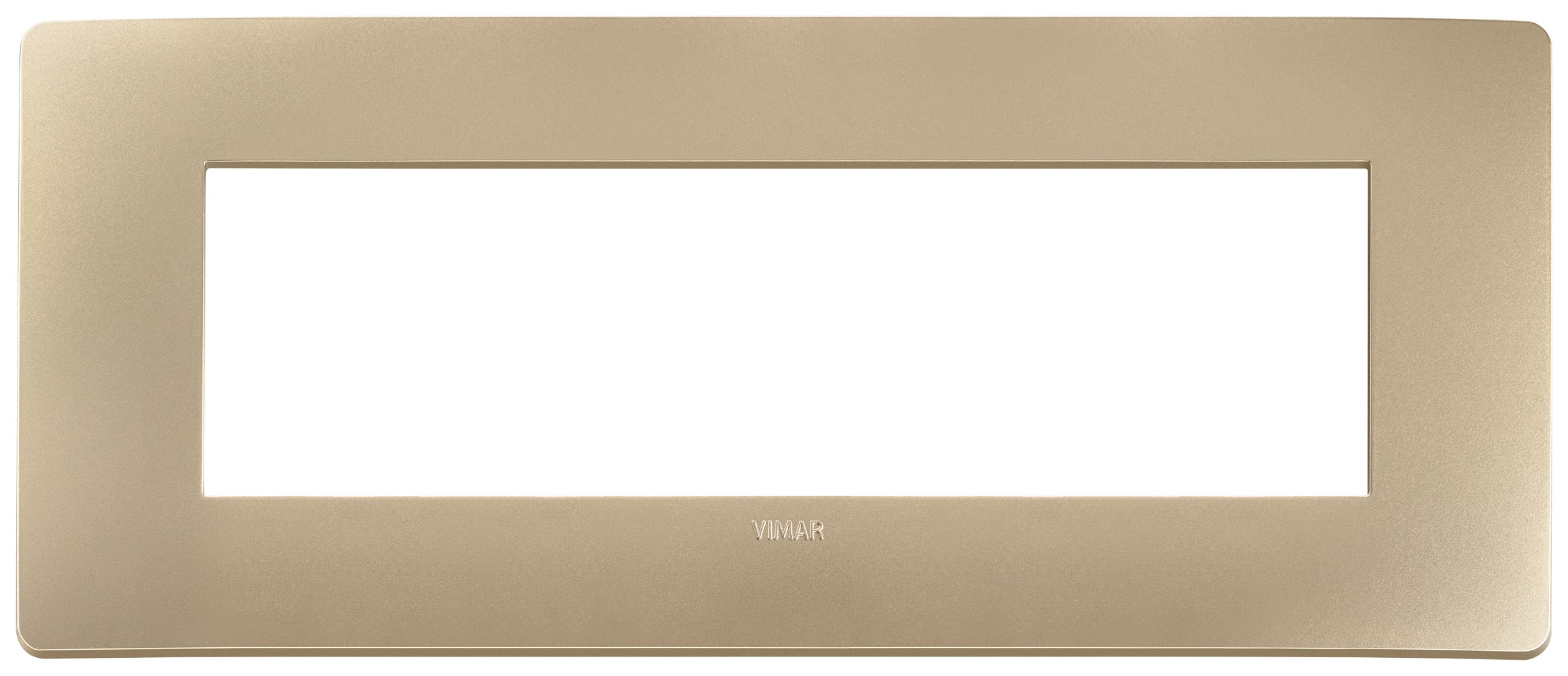 VIMAR SPA - VIW14657U.31 PLACCA PLANA UP 7M CHAMPAGNE