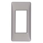 VIMAR SPA - VIW14666.21 PLACCA 1M PANNELLI NICHEL OPACO
