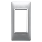 VIMAR SPA - VIW14666.27 Placca 1M pannelli tecnopolimero Silver