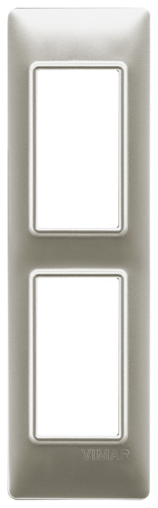VIMAR SPA - VIW14667.21 PLACCA 2M PANNELLI NICHEL OPACO