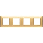 VIMAR SPA - VIW14669.25 PLACCA 8M (2+2+2+2) INT71 ORO OPACO