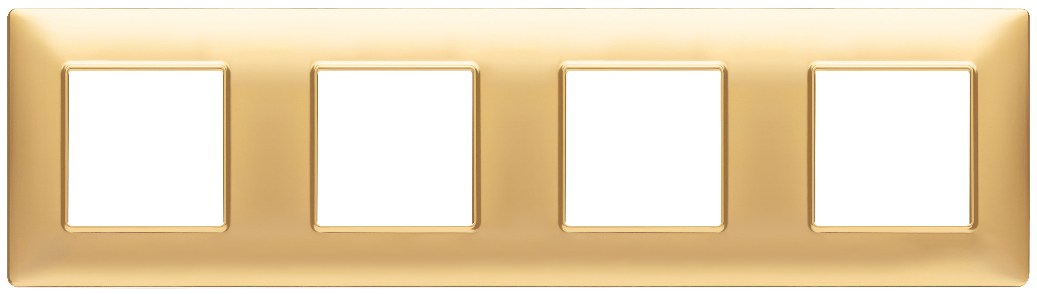 VIMAR SPA - VIW14669.25 PLACCA 8M (2+2+2+2) INT71 ORO OPACO