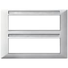 VIMAR SPA - VIW14690.27 PLACCA 14M TECNOPOLIMERO SILVER