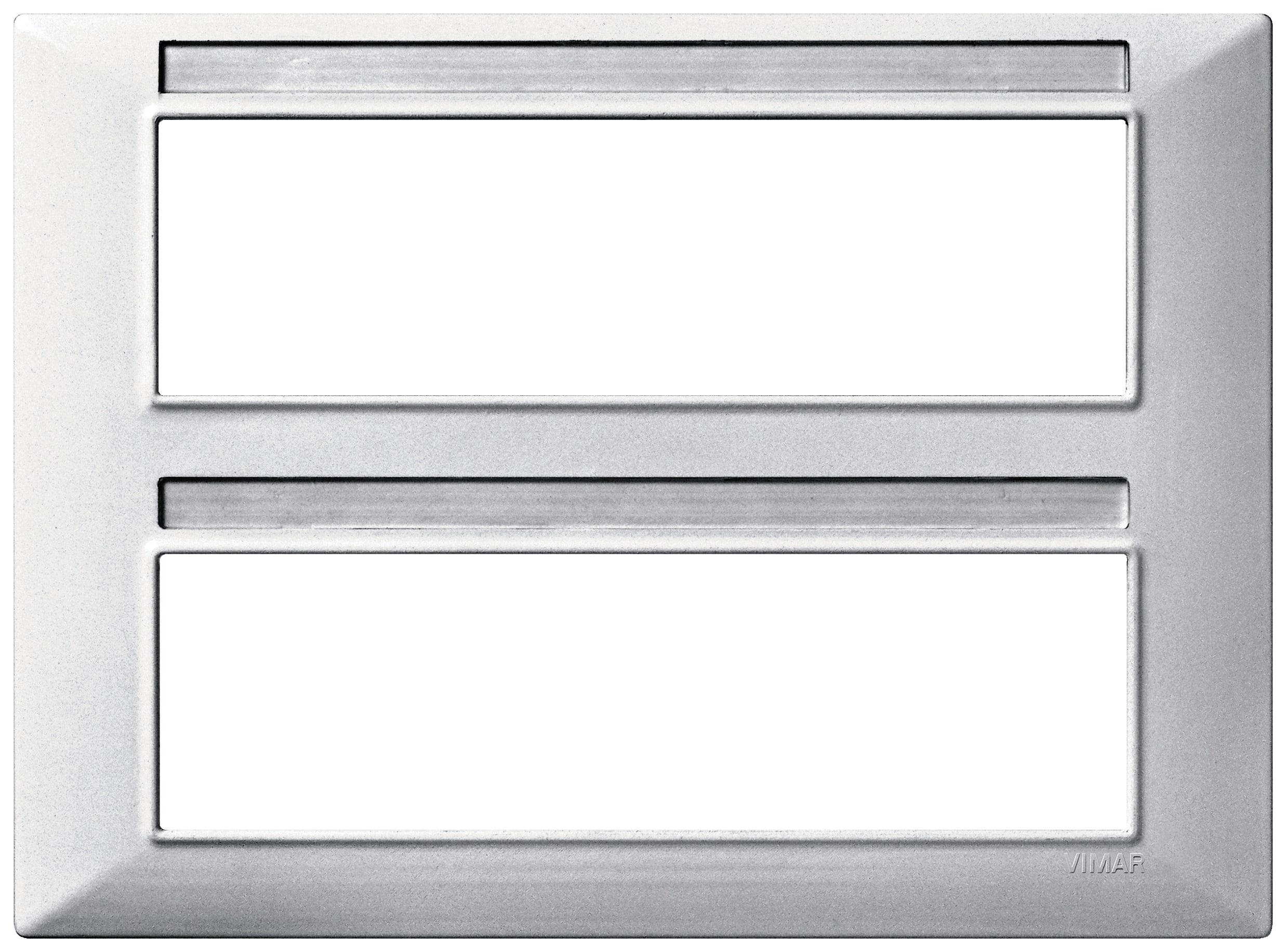 VIMAR SPA - VIW14690.27 PLACCA 14M TECNOPOLIMERO SILVER