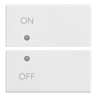 VIMAR SPA - VIW14752.1 Due mezzi tasti 2M simboli ON/OFF bianco