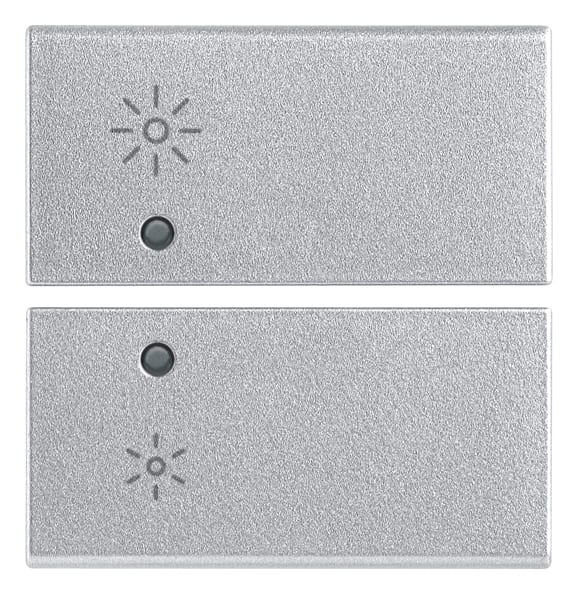 VIMAR SPA - VIW14752.3.SL DUE MEZZI TASTI 2M DIMMER SILVER