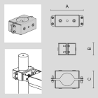 ARCLUCE SPA - ACL1099514X-21 ATTACCO PALO SINGOLO FORMAT/ECO D.76