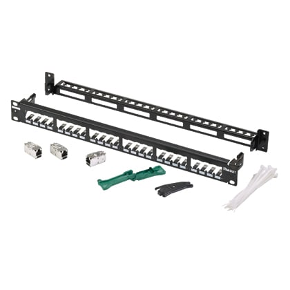 PANDUIT - PANCP24WSBBK6TGBL PANNELLO DI PERMUTAZIONE SCHERMATO A 24