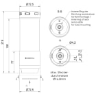 WERMA ITALIA SRL - WRA65745055 ESIGN IO-LINK 6 SEGMENTI CON SIRENA BK
