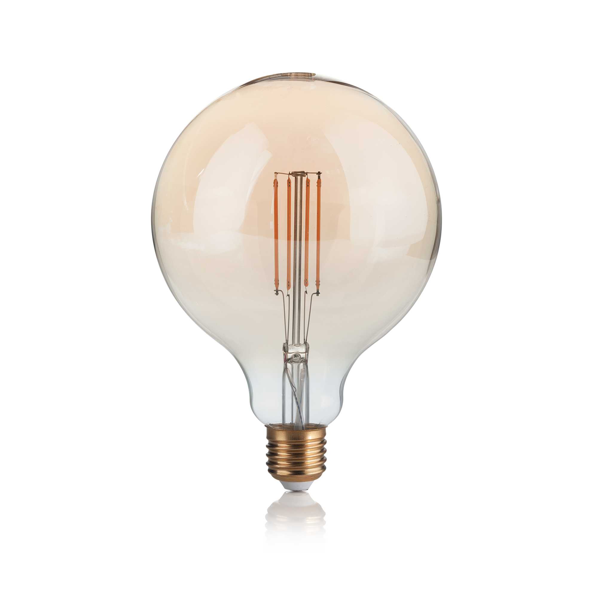 IDEAL LUX SRL - IUX151724 E27 GLOBO D125 04W 2200K CRI80 AMBRA
