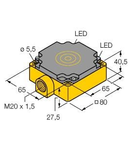 TURCK BANNER SRL - TUK1540800 NI75U-CP80-VP4X2