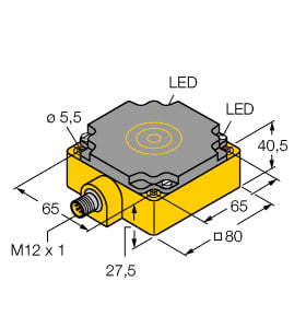TURCK BANNER SRL - TUK1540802 NI75U-CP80-VP4X2-H1141