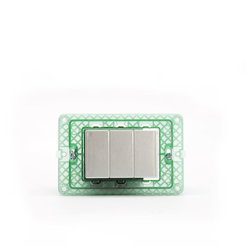 TECNOPLUS - TNP1553.3 PRESA ASP. VIMAR PLANA SILVER
