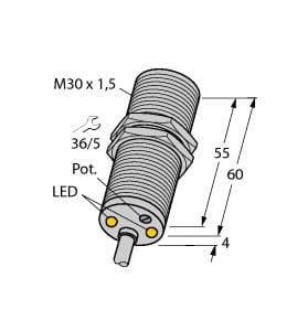 TURCK BANNER SRL - TUK1500207 DBI10U-M30-AP4X2 5M