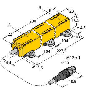 TURCK BANNER SRL - TUK1590728 LI200P1-Q17LM1-LIU5X2-0.3-RS5