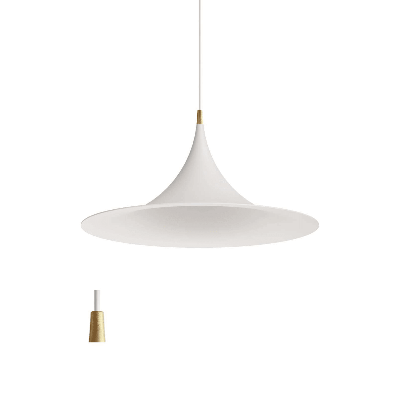 LINEA LIGHT (ILED) - ILDCA025AWUEZZ MORGANA TEXT WHITE POLISHED GOLD