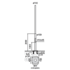 IGUZZINI ILLUMINAZI - IGZ3.1598.015.0 PALO PIAS.FE.D159/102 SP3/4 H7000 FIL.CU