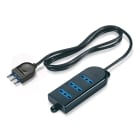 SCAME PARRE SPA - SCA160.220/C-N PRESA TRIPLA 2P+T10/16A C/CAVO
