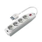 SCAME PARRE SPA - SCA161.40511.R PRESA PLURISTANDARD 4 USCITE C/INT.+CAVO