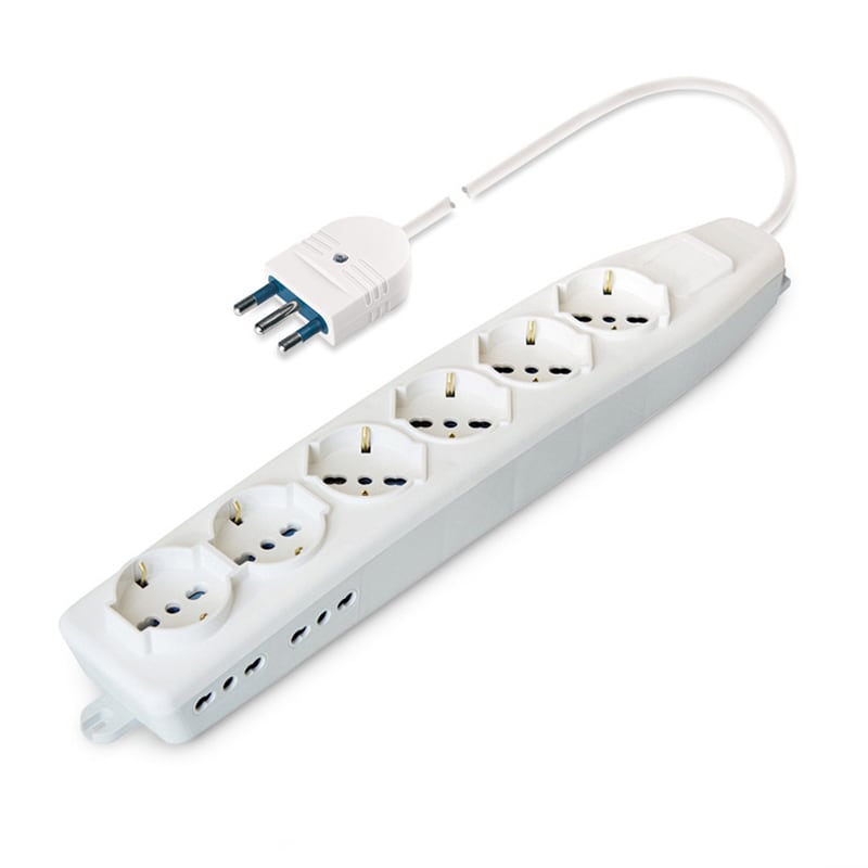 SCAME PARRE SPA - SCA161.60501.R PRESA PLURISTANDARD 6+4 USCITE C/CAVO