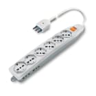 SCAME PARRE SPA - SCA161.60511.R PRESA PLUR. 6+4 USCITE + INT. C/CAVO