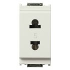 VIMAR SPA - VIW16233.B PRESA 2P 15A USA+EU D4,8MM BIANCO