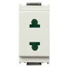 VIMAR SPA - VIW16234.B PRESA SICURY 2P 15A USA+EU D4,8MM BIANCO