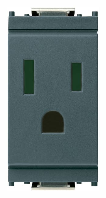 VIMAR SPA - VIW16242 Presa SICURY 2P+T 15A USA+SASO grigio