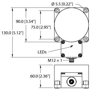 TURCK BANNER SRL - TUK1625844 NI100U-K90SR-VP4X2-H1141
