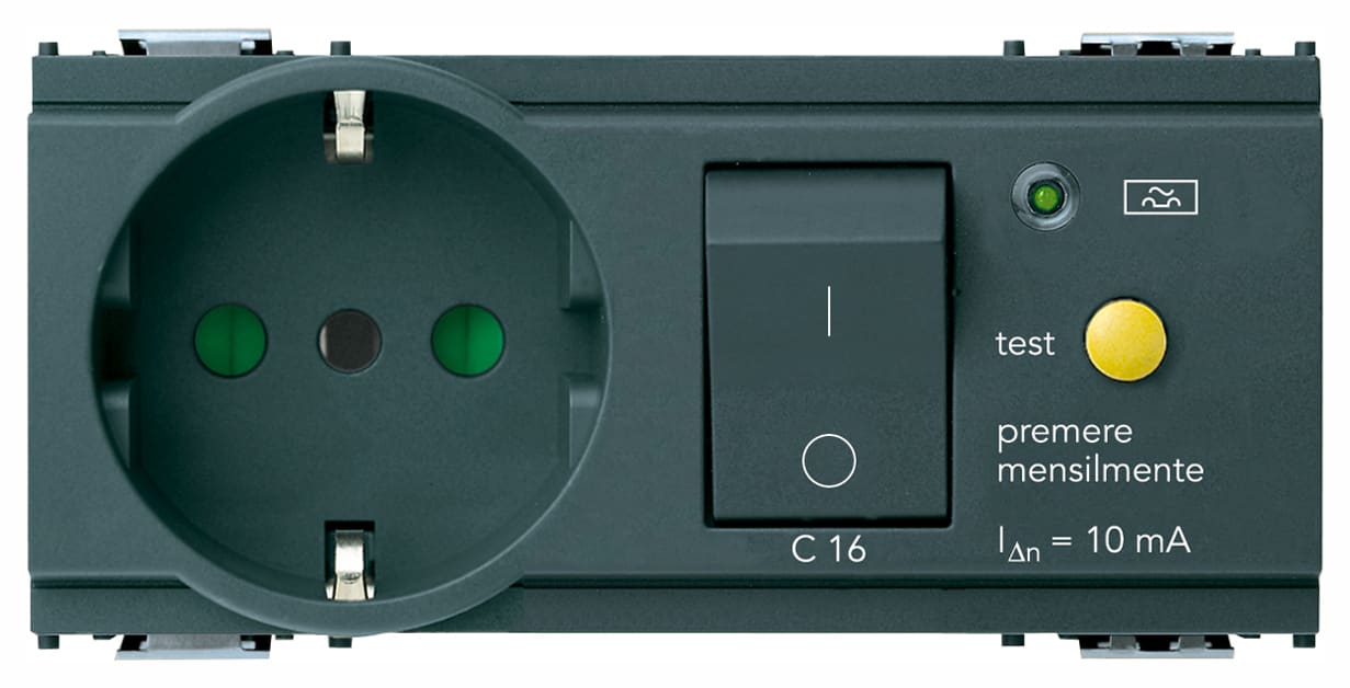 VIMAR SPA - VIW16286 PRESA 2P+T 16A P30 INTB+MTDIFF C16 G