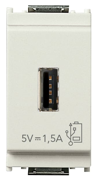 VIMAR SPA - VIW16292.B UNITA ALIMENTAZIONE USB 5V1,5A 1M BIANCO