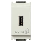 VIMAR SPA - VIW16292.B UNITA ALIMENTAZIONE USB 5V1,5A 1M BIANCO