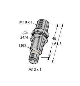 TURCK BANNER SRL - TUK1634945 BI8U-M18M-VP6X-H1141