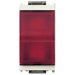 VIMAR SPA - VIW16433.R.B Spia prismatica diffusore rosso bianco