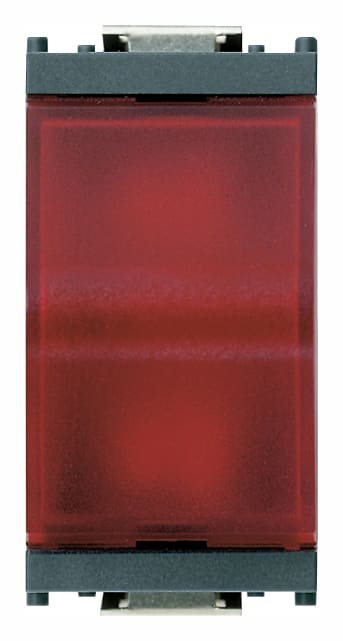 VIMAR SPA - VIW16433.R SPIA PRISMATICA DIFFUSORE ROSSO GRIGIO