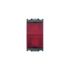 VIMAR SPA - VIW16433.R Spia prismatica diffusore rosso grigio