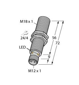 TURCK BANNER SRL - TUK1644735 BI8U-M18E-AP6X-H1141