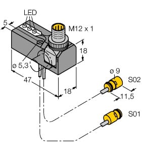 TURCK BANNER SRL - TUK1650039 NI2-K09-0.095/0.11-BDS-2AP6X3-H1141/S34