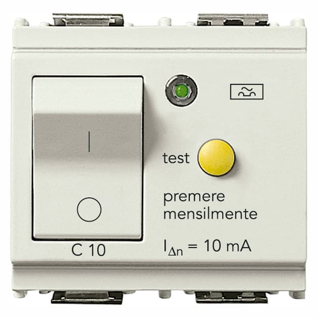 VIMAR SPA - VIW16511.10.B INTERRUTTORE MTDIFF.1P+N C10 10MA BIANCO