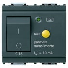 VIMAR SPA - VIW16511.16 INTERRUTTORE MTDIFF.1P+N C16 10MA GRIGIO